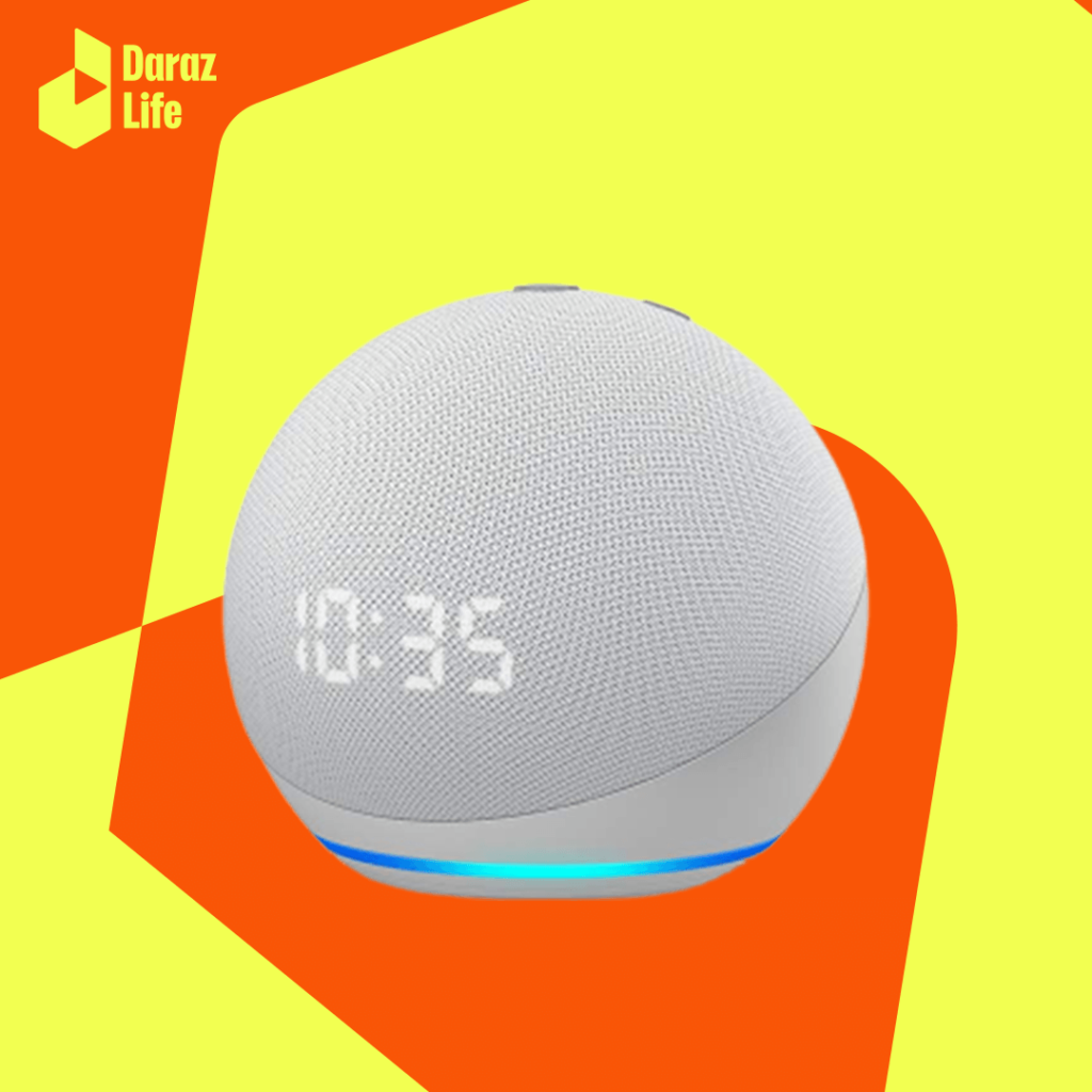 Amazon Echo Dot 4th Gen with Clock - Blue