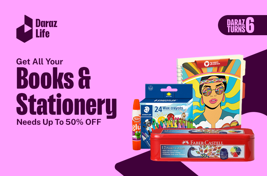  Get All Your Books and Stationery Items Up To 50% Off